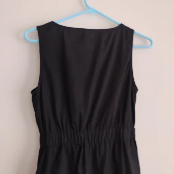 Lucy and Yak Jumpsuit Dungarees Organic Cotton Overalls Romper Black - Picture 8 of 14